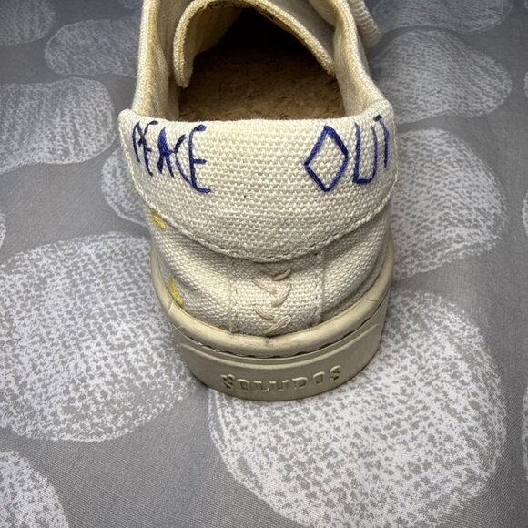 Soludos x Lockhart Embroidery Embroidered Sun Rainbow Sneaker Sz 7 - Picture 11 of 16